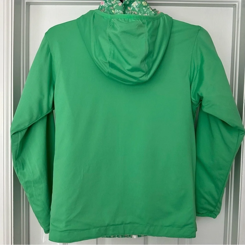 Columbia Youth Reversible‎ Pixel Grabber Jacket Green Floral Medium 10-12 NWT